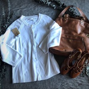 Tommy Hilfiger White Cardigan